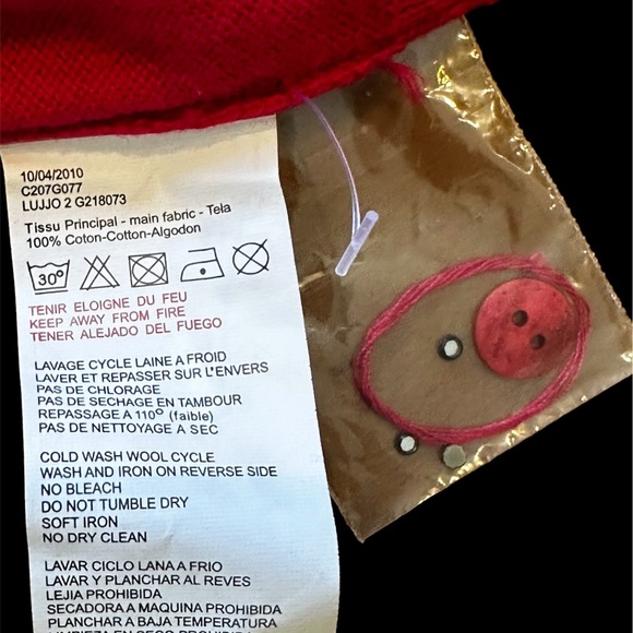 NWT - New Hot Pink / Black Polka Dot Cerise Cardigan - Picture 6 of 9